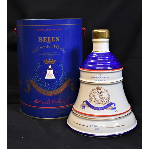 11 - Bell's Princess Beatrice 1988. A special edition of Bell's decanter released to mark the birth of th... 