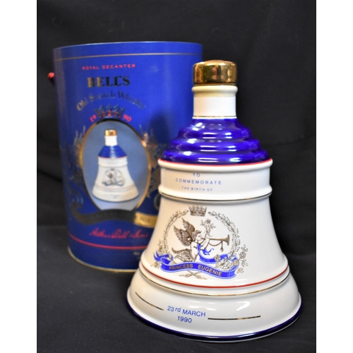 13 - Bell's Princess Eugenie 1990. A ceramic Bell's decanter produced to celebrate the birth of the Duke ... 