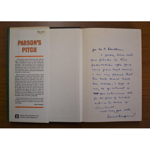 132 - Parson's Pitch Signed copy personalised by David Sheppard Value