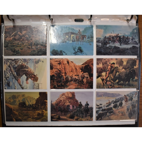 167 - Wild West - Set of 72 Cards by Mort Kunstler, EX, in album sleeves