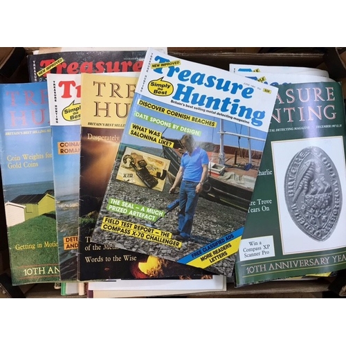 113 - Magazines:  Treasure Hunting Magazines 50+ mostly 1980s issues on metal detecting