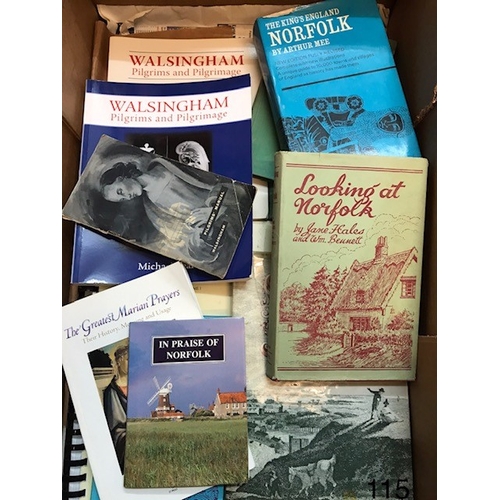 115 - BOOKS: Norfolk, Walsingham interest as pictured