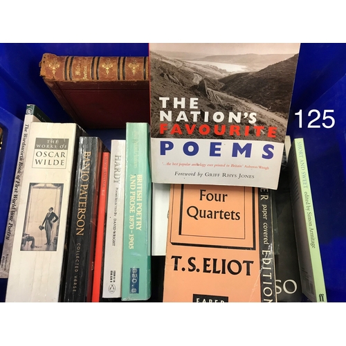 125 - POETRY 15 x Old and Modern Poetry & Poem books including The Annotated Oscar Wilde, Four Quartets by... 