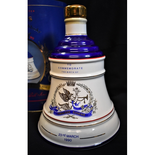 13 - Bell's Princess Eugenie 1990. A ceramic Bell's decanter produced to celebrate the birth of the Duke ... 