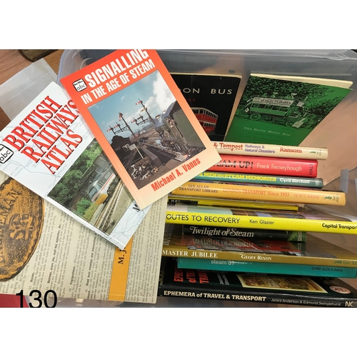 130 - Railways, Transport, Buses and Steam 21x Books and Booklets including Railways & Natural Disasters, ... 