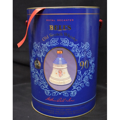 14 - Bell's Queen Mother's 90th birthday. A limited edition Bell's ceramic decanter produced to celebrate... 