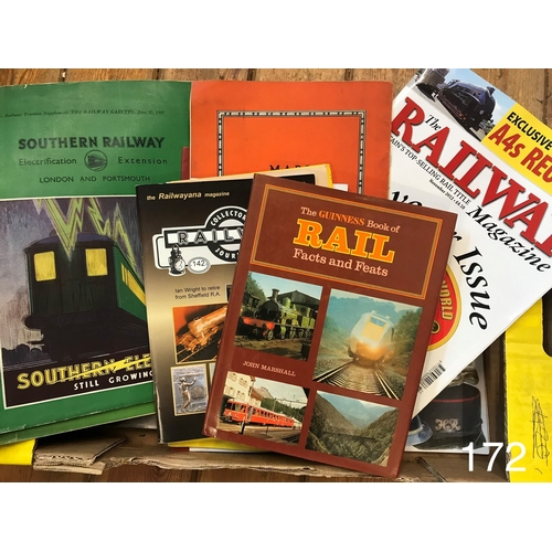 172 - Railwayana, Rail and Trains 15+ Railway Books, Pamphlets & Magazines including the Willesden Exhibit... 