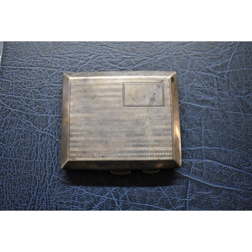 18 - Silver Cigarette Case made M. H. Meyer, Ltd, Clerkenwell Road, London, 1912-1936. A nice piece in go... 