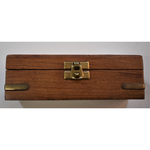 261 - Telescope - Vintage Brass Naval Telescope in a wooden box, in good condition. The lenses in excellen... 