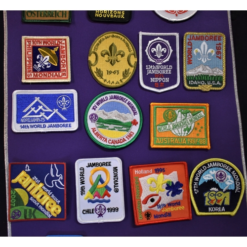 392 - Scouting 1920-2015 Woven Jamboree embroidered badge collection (23 in total) a very fine lot