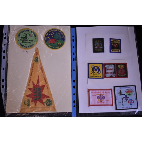 394 - Scouting King's Lynn & Norfolk badges and pennants, 1970's to 2002. Fine lot (45+)