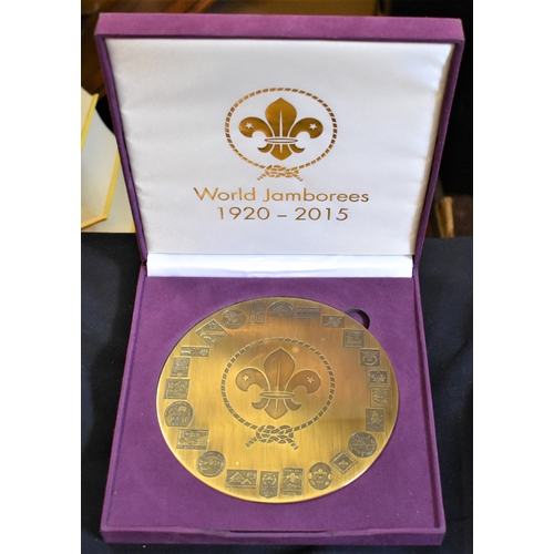 403 - Scouting 23rd World scout Jamboree Kirara-hama Yamguchi city of Japan commemorative plaque. Limited ... 