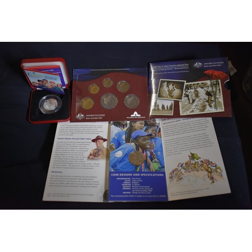 404 - Scouting Great Britain 2007 Royal Mint boxed proof fifty pound and an uncirculated fifty pound in Ro... 