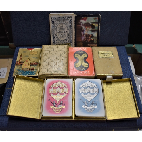 418 - Playing Cards (7) Packs all in good condition, includes Famous views of Hong Kong, Truman 1666, Muir... 