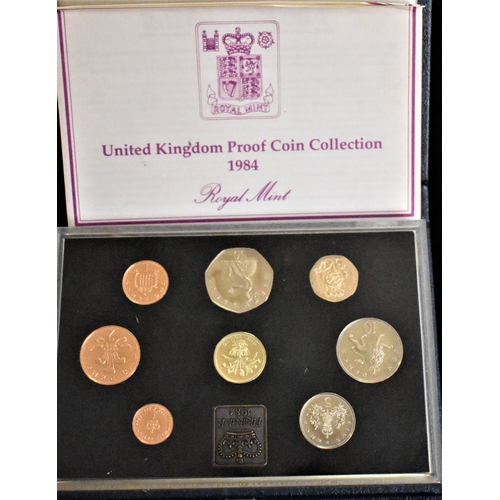 488 - Great Britain 1984 Proof Set, Royal Mint blue case