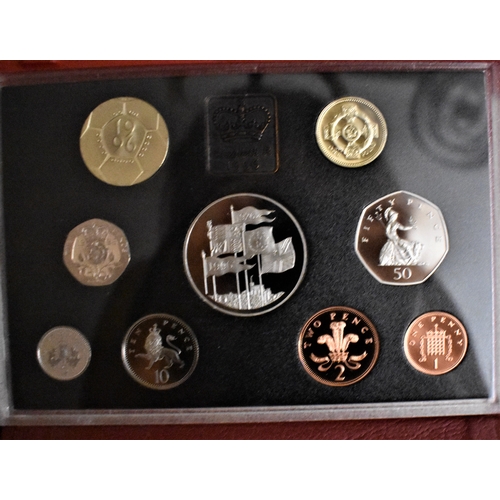 490 - Great Britain 1996 Proof Set, Royal Mint red case