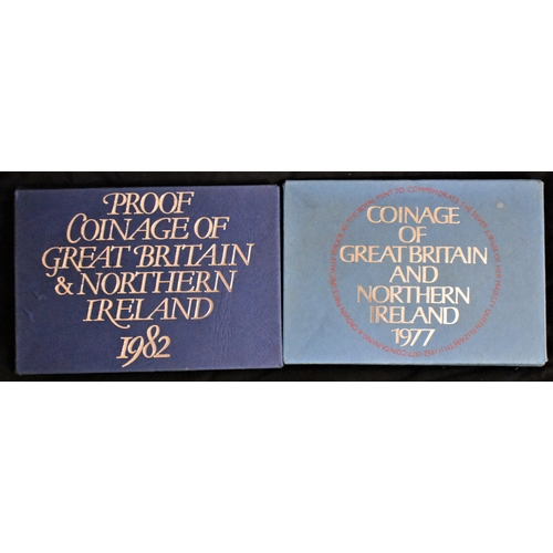 502 - Great Britain 1977 and 1982 Royal Mint Proof Sets (2)