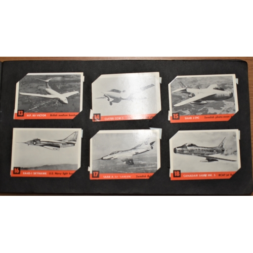 193 - Topps 1956 Jets photo album; cards numbers 1 to 120 missing 3;10; 67;99;114all VG+ pencil name on fr... 