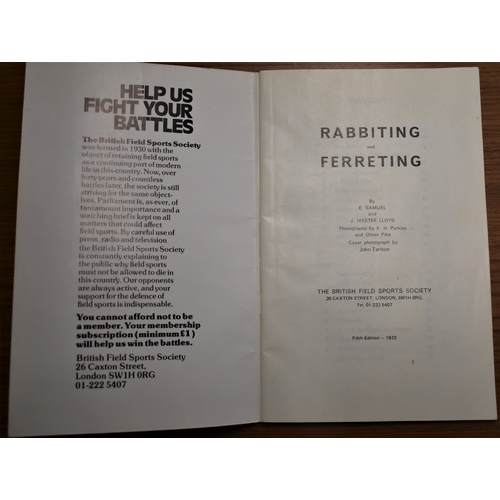 195 - Rabbiting & Ferreting - A British Field Sports Society Booklet in good condition.