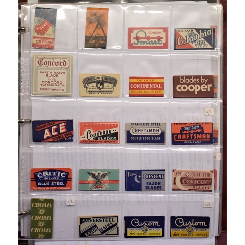 220 - Vintage Safety Razor Blade Collection dating 1930's onward, including: CAB, Kleen, Camel Blades, Car... 