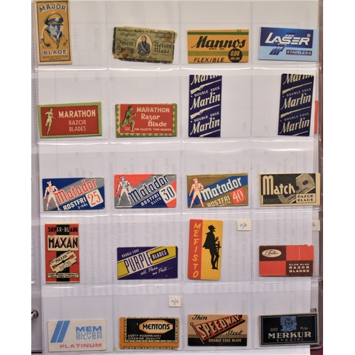 230 - Vintage Safety Razor Blade Collection dating 1930's onward, including: Mystery Edge, Lloyd's, Lucky ... 