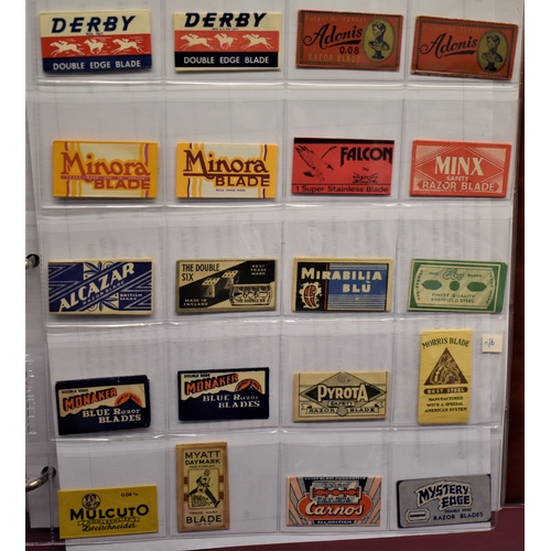 230 - Vintage Safety Razor Blade Collection dating 1930's onward, including: Mystery Edge, Lloyd's, Lucky ... 