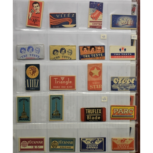 247 - Vintage Safety Razor Blade Collection dating 1930's onward, including: Tark, Tarta, Tennis Gold, Tig... 