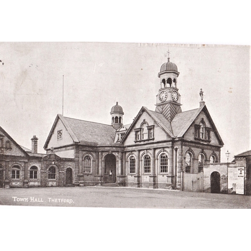 364 - Thetford Camp Skeleton Postmark dated 1911 on Postcard, full strike