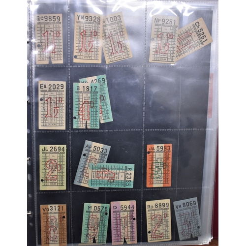 209 - London Bus Tickets - A collection of 1950's London Transport Buses, L.T. Buses and County Buses, sel... 