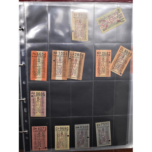 209 - London Bus Tickets - A collection of 1950's London Transport Buses, L.T. Buses and County Buses, sel... 