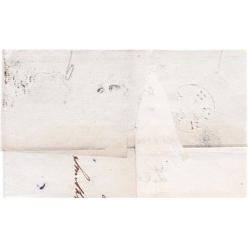 343 - Great Britain 1841 Penny red-brown 1841, FE, on wrapper Leeds with Number '9' in Maltese Cross