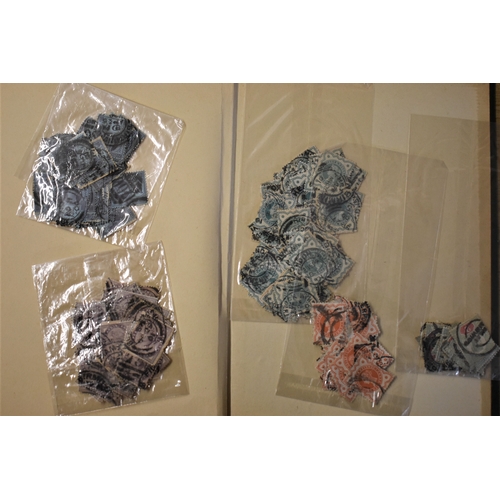 257 - Great Britain Victoria to KGV used quantities in a stockbook, mixed but some surface printed and 188... 