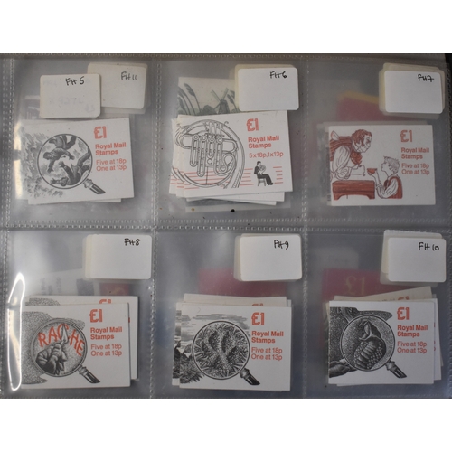 269 - Great Britain Booklet Collection all identified, useful small duplication, several scarcer. Lots to ... 