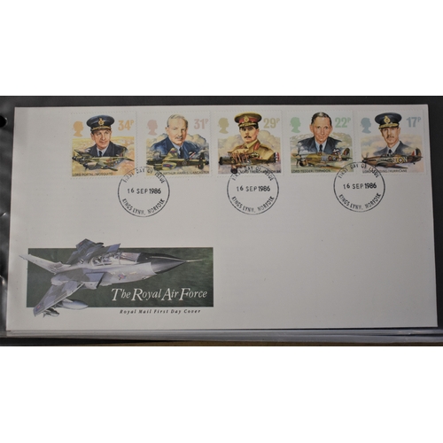 270 - Great Britain (FDC's) 1980's FDC in an album, an A/Blank. Nice clean lot (40+)