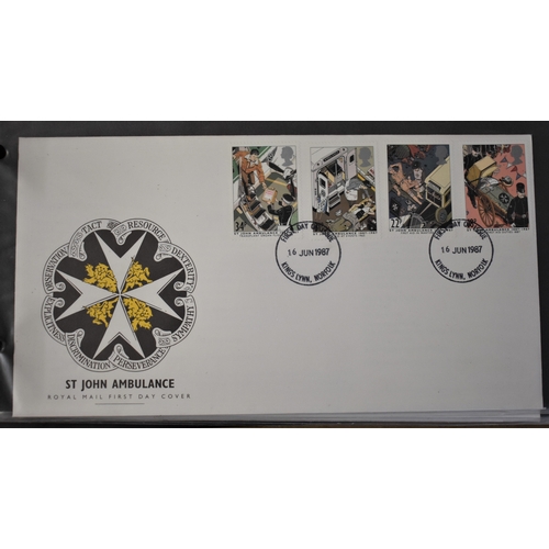 270 - Great Britain (FDC's) 1980's FDC in an album, an A/Blank. Nice clean lot (40+)