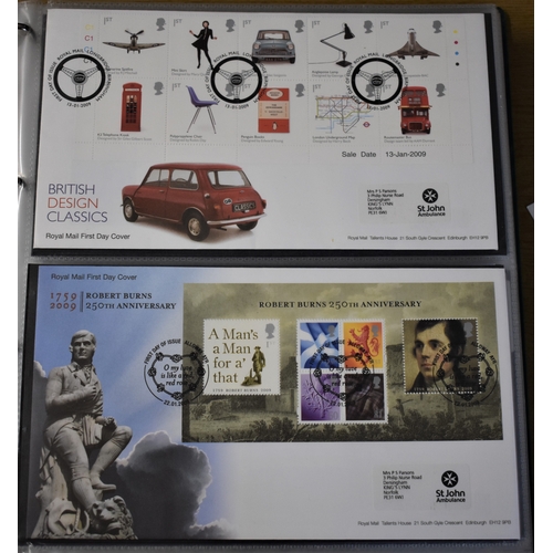 271 - Great Britain 2008-2012 A collection in an album, all Royal Mail alternative cancellations, very nic... 