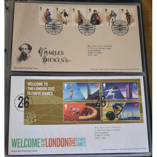 272 - Great Britain FDC's 2012-2014, a collection in an album, Royal Mail, A/T, sheets etc - Retail £5 eac... 