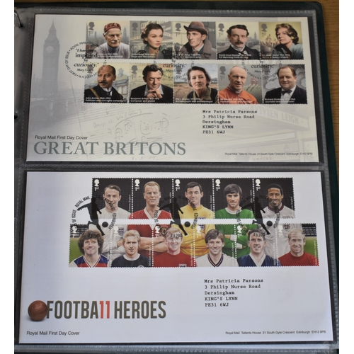 272 - Great Britain FDC's 2012-2014, a collection in an album, Royal Mail, A/T, sheets etc - Retail £5 eac... 