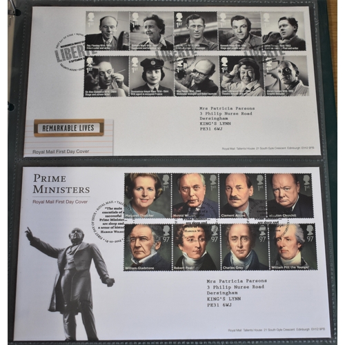 272 - Great Britain FDC's 2012-2014, a collection in an album, Royal Mail, A/T, sheets etc - Retail £5 eac... 