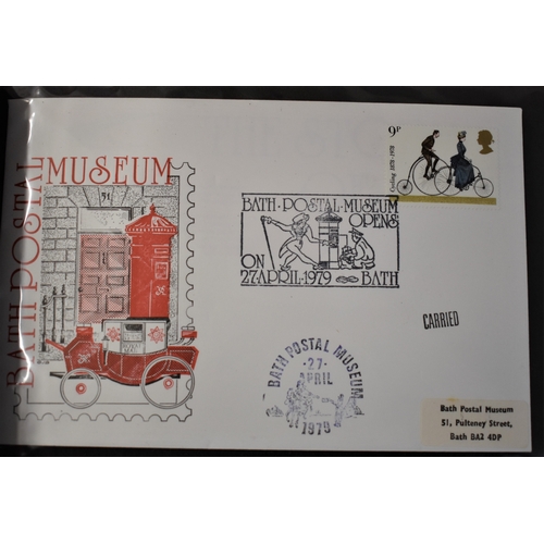 276 - Great Britain Bath Postal Museum Special album of covers, photographs etc., including Pidgeongrammes... 