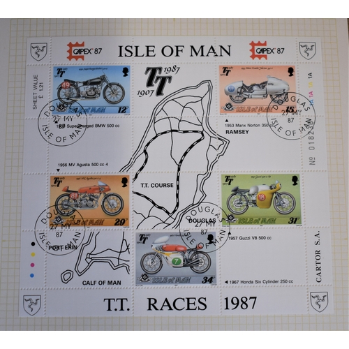 283 - Isle of Man 1985-1994 Mint and used collection in a Viking album. Very fine sets, m/s's