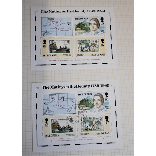 283 - Isle of Man 1985-1994 Mint and used collection in a Viking album. Very fine sets, m/s's