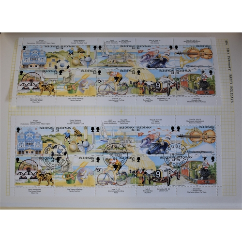 283 - Isle of Man 1985-1994 Mint and used collection in a Viking album. Very fine sets, m/s's