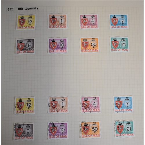 284 - Isle of Man 1973-1984 Mint and used collection, very neat and tidy sets in an album including: Posta... 