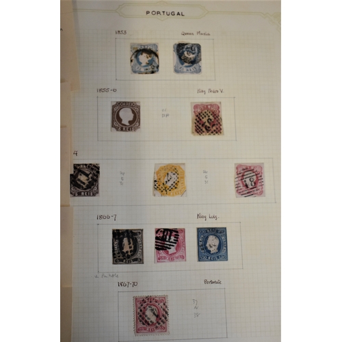 287 - Portugal 1853-1973, an intact collection in a Suplix album with 1853 Queen Maria (2), 1855 King Pedr... 