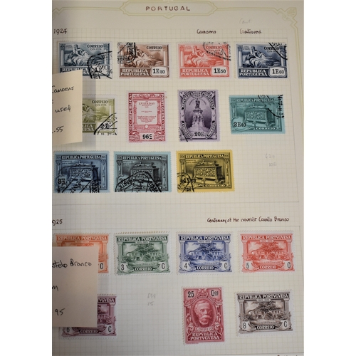 287 - Portugal 1853-1973, an intact collection in a Suplix album with 1853 Queen Maria (2), 1855 King Pedr... 
