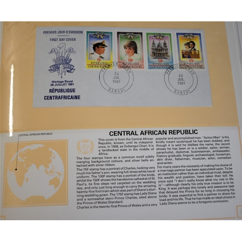 291 - Great Britain - Royalty Collection 1986 Royal Wedding in an album with u/m mint, First Day Covers an... 