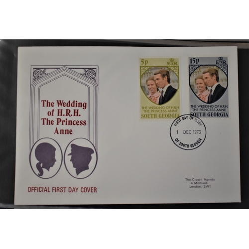 292 - Royal Wedding 1973 - Collection of First Day Covers in an album - includes: the universal' but still... 