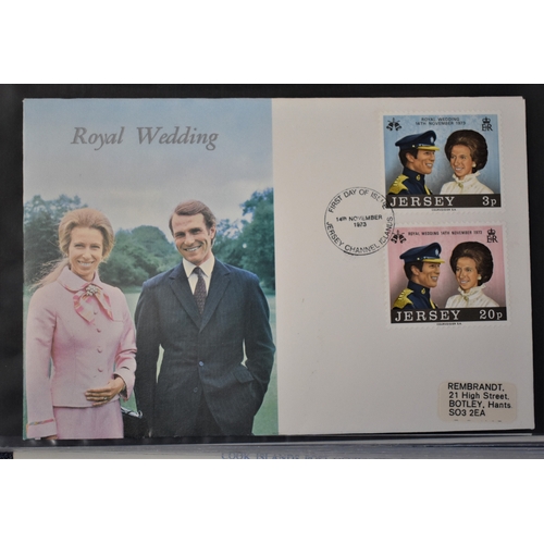 292 - Royal Wedding 1973 - Collection of First Day Covers in an album - includes: the universal' but still... 
