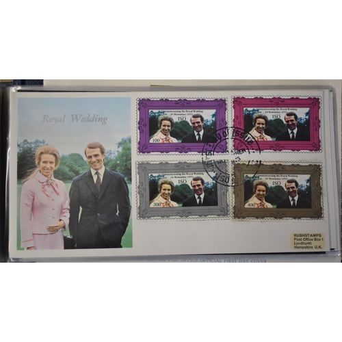 292 - Royal Wedding 1973 - Collection of First Day Covers in an album - includes: the universal' but still... 